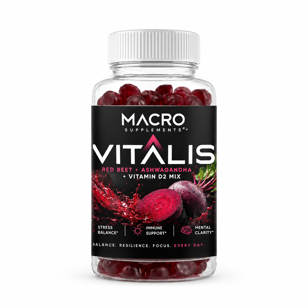 Ashwagandha + Vitamin D2 Gummies – 60 Gummies
