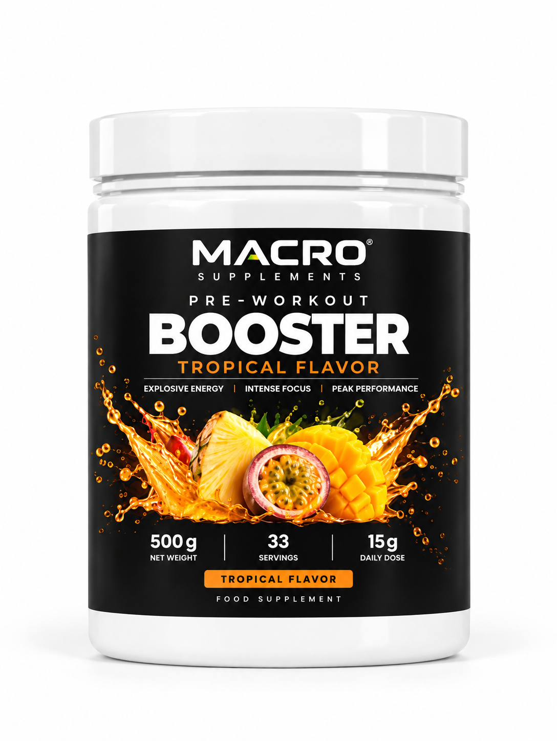 Pre-Workout Booster Tropical - 500g